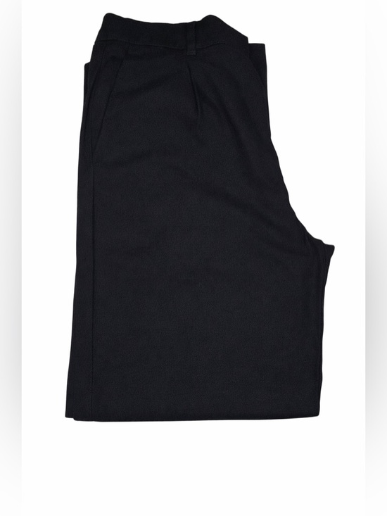 Old Navy Taylor Wide Leg Pants Medium Extra High Rise Linen Blend Black - Picture 3 of 9